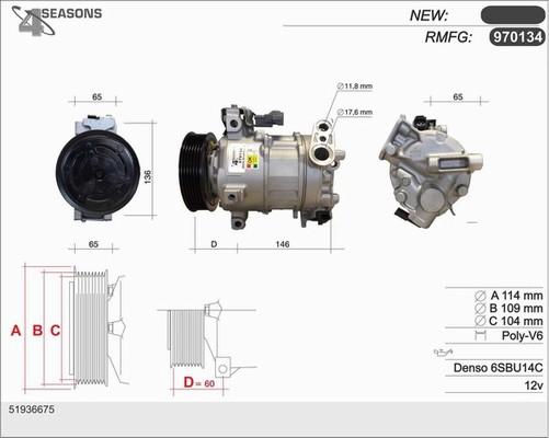 AHE 970134 - Compressore, Climatizzatore autozon.pro