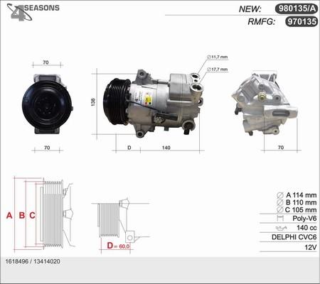 AHE 970135 - Compressore, Climatizzatore autozon.pro