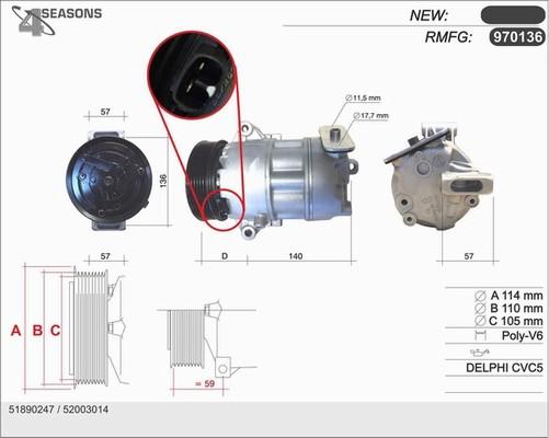 AHE 970136 - Compressore, Climatizzatore autozon.pro