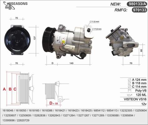 AHE 970133 - Compressore, Climatizzatore autozon.pro