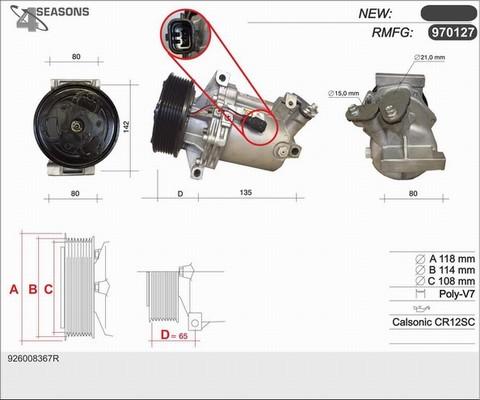 AHE 970127 - Compressore, Climatizzatore autozon.pro