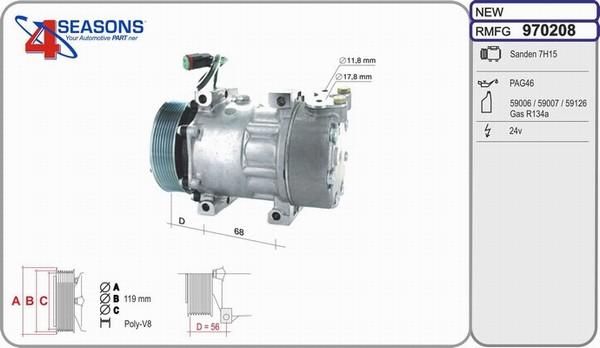 AHE 970208 - Compressore, Climatizzatore autozon.pro