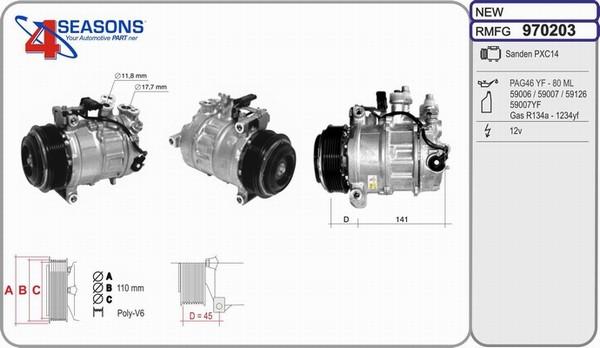 AHE 970203 - Compressore, Climatizzatore autozon.pro