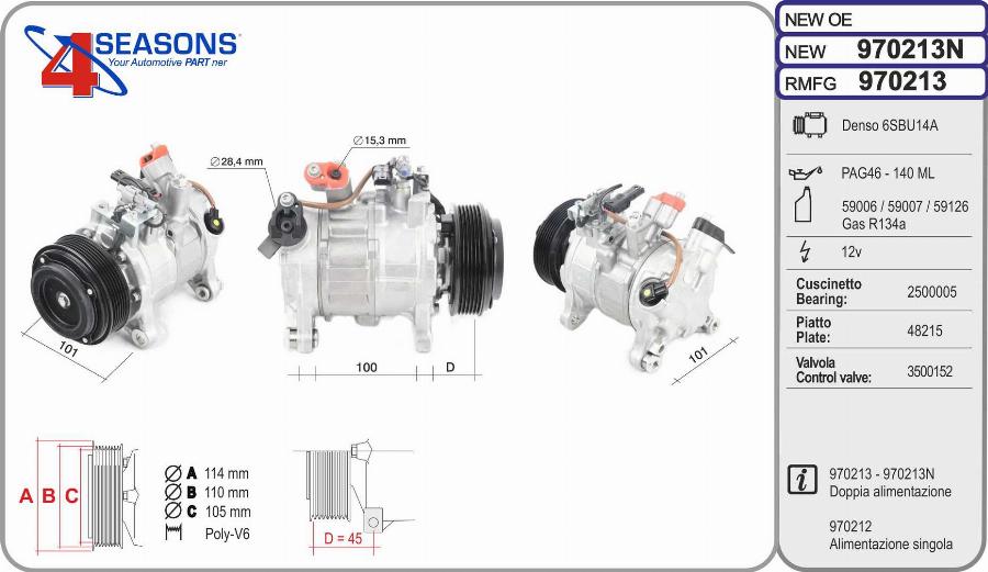 AHE 970213N - Compressore, Climatizzatore autozon.pro