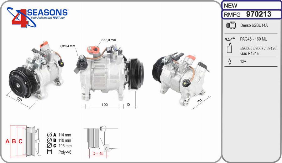 AHE 970213 - Compressore, Climatizzatore autozon.pro