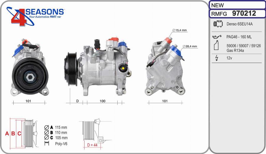 AHE 970212 - Compressore, Climatizzatore autozon.pro