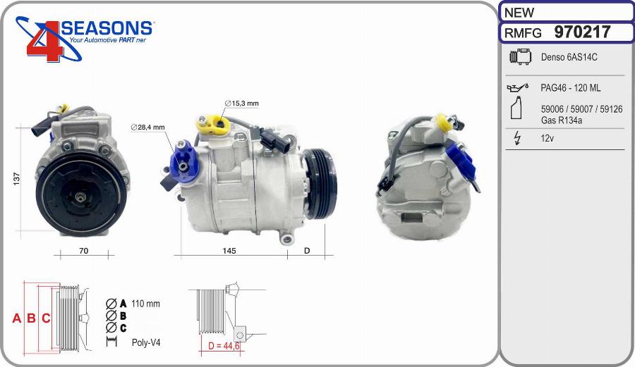 AHE 970217 - Compressore, Climatizzatore autozon.pro