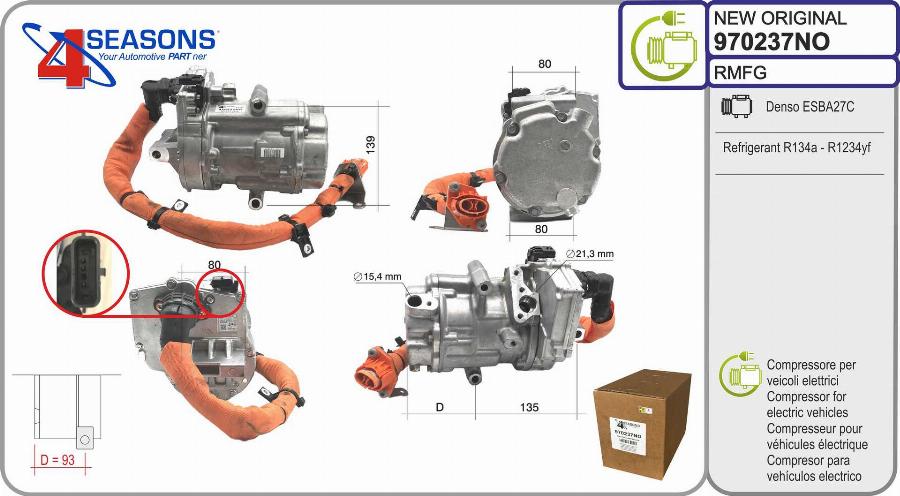 AHE 970237NO - Compressore, Climatizzatore autozon.pro