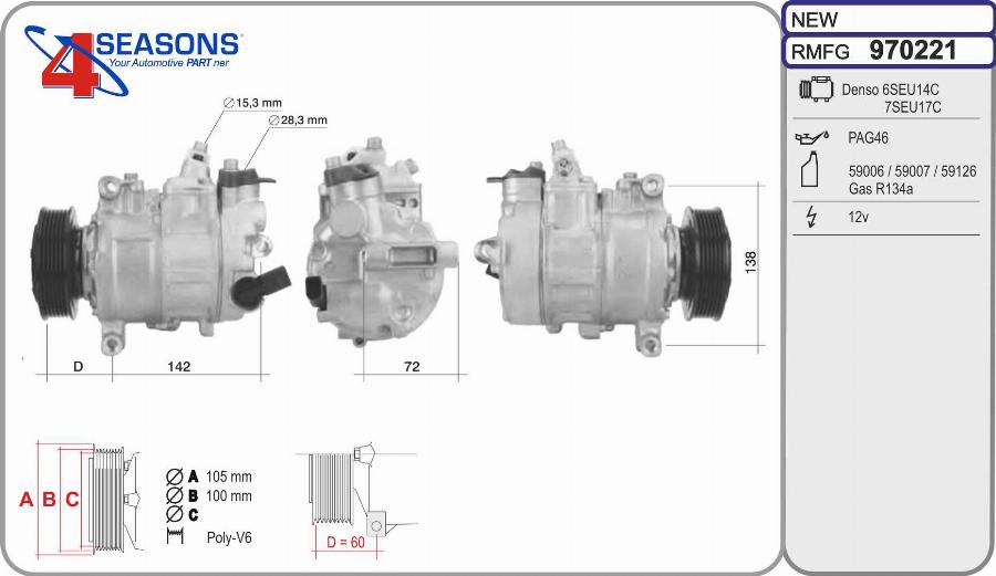 AHE 970221 - Compressore, Climatizzatore autozon.pro