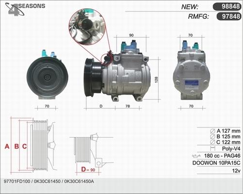 AHE 97848 - Compressore, Climatizzatore autozon.pro