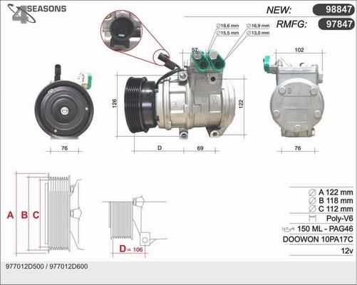 AHE 97847 - Compressore, Climatizzatore autozon.pro