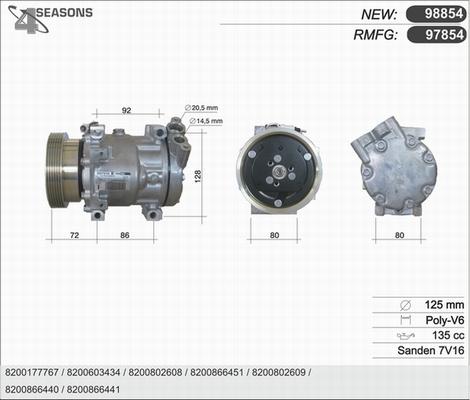 AHE 97854 - Compressore, Climatizzatore autozon.pro