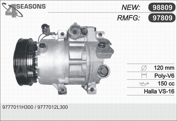 AHE 97809 - Compressore, Climatizzatore autozon.pro