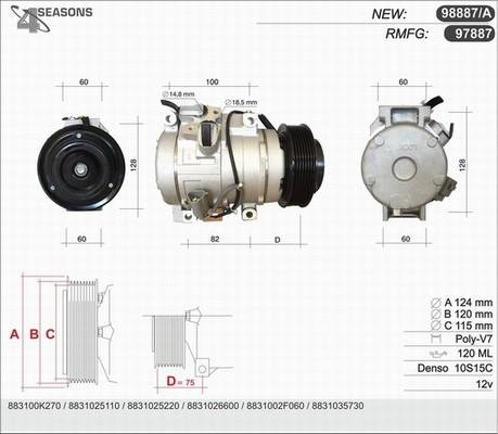 AHE 97887 - Compressore, Climatizzatore autozon.pro