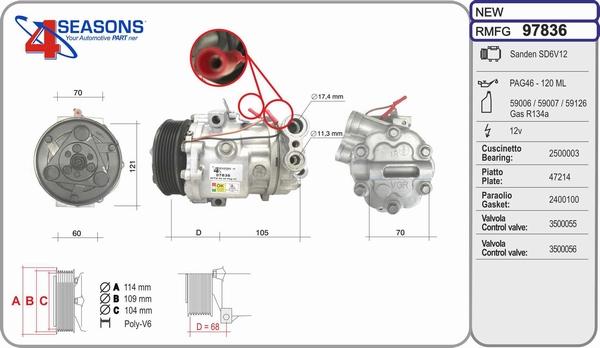 AHE 97836 - Compressore, Climatizzatore autozon.pro