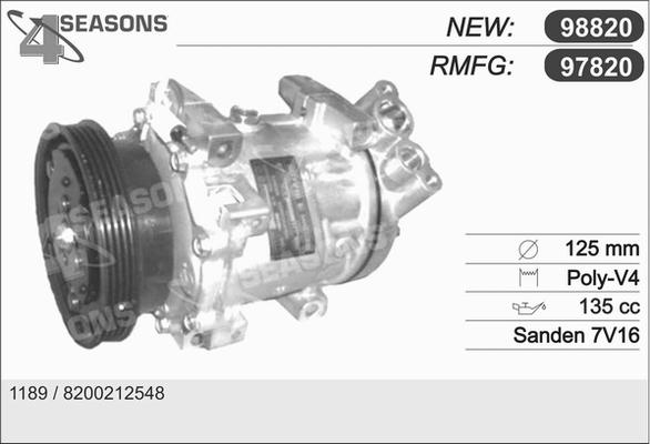 AHE 97820 - Compressore, Climatizzatore autozon.pro