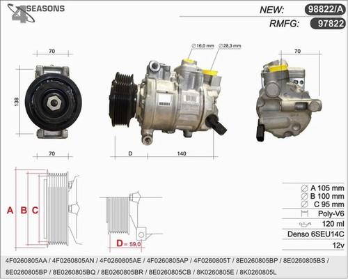 AHE 97822 - Compressore, Climatizzatore autozon.pro