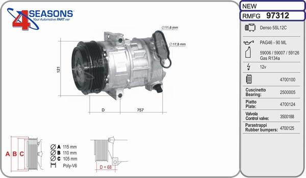 AHE 97312 - Compressore, Climatizzatore autozon.pro