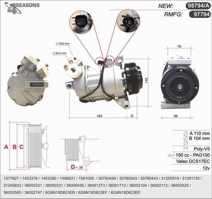 AHE 97794 - Compressore, Climatizzatore autozon.pro