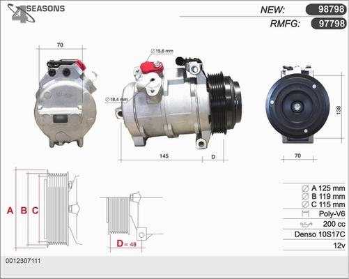 AHE 97798 - Compressore, Climatizzatore autozon.pro