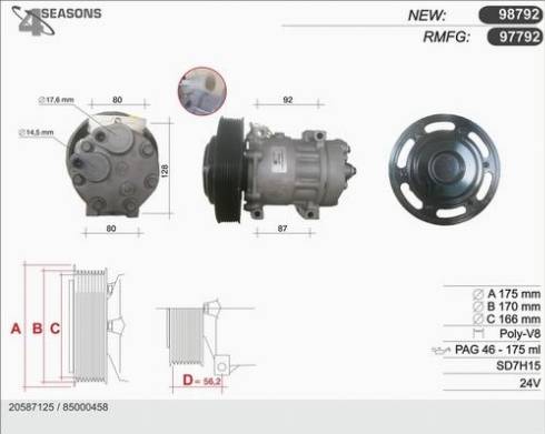 AHE 97792 - Compressore, Climatizzatore autozon.pro