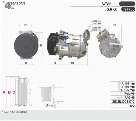 AHE 97756 - Compressore, Climatizzatore autozon.pro