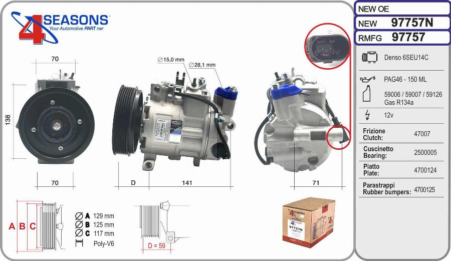 AHE 97757N - Compressore, Climatizzatore autozon.pro