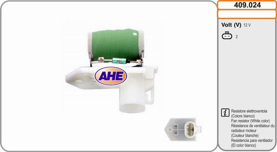 AHE 409.024 - Resistore addizionale, Elettromotore-Ventola radiatore autozon.pro