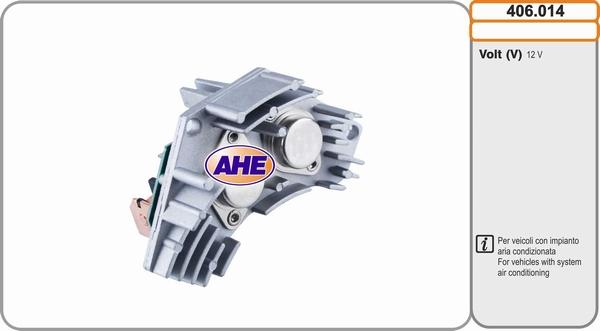 AHE 406.014 - Centralina, Ventola elettr. (Raffreddamento motore) autozon.pro