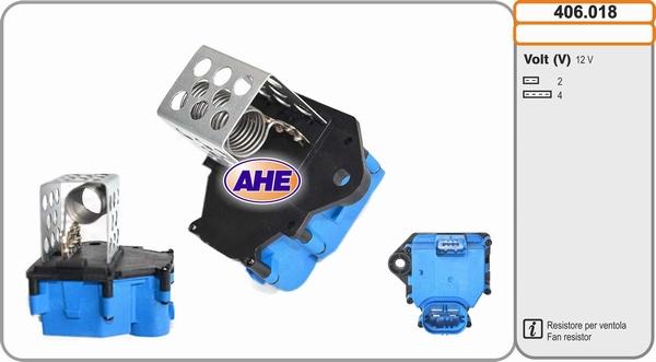 AHE 406.018 - Resistore addizionale, Elettromotore-Ventola radiatore autozon.pro