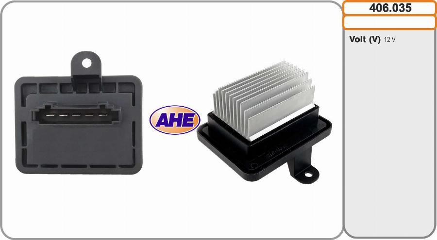 AHE 406.035 - Resistore addizionale, Elettromotore-Ventola radiatore autozon.pro