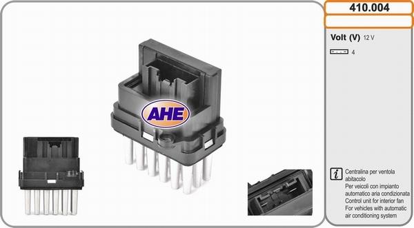 AHE 410.004 - Centralina, Ventola elettr. (Raffreddamento motore) autozon.pro