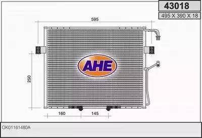 AHE 43018 - Condensatore, Climatizzatore autozon.pro