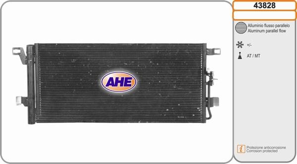 AHE 43828 - Condensatore, Climatizzatore autozon.pro