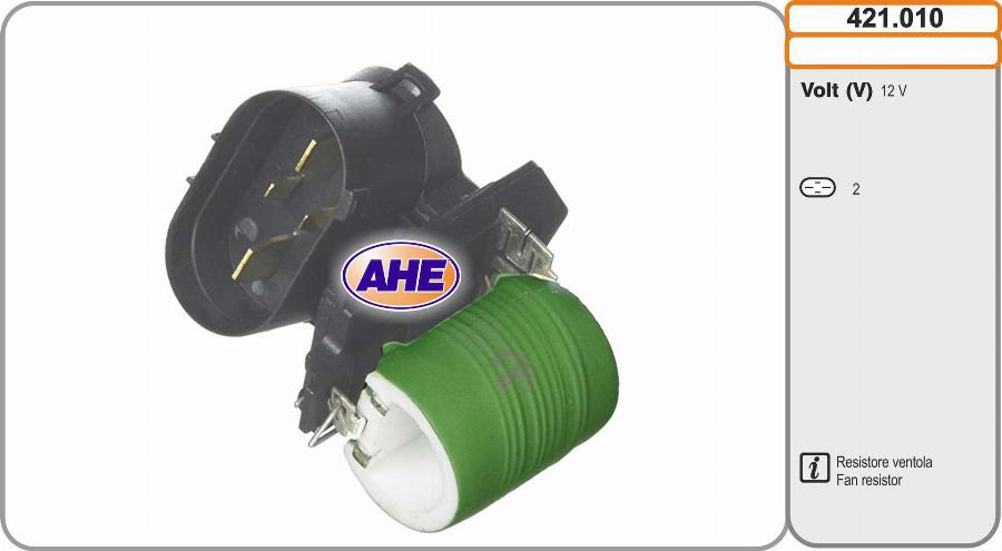 AHE 421.010 - Resistore addizionale, Elettromotore-Ventola radiatore autozon.pro