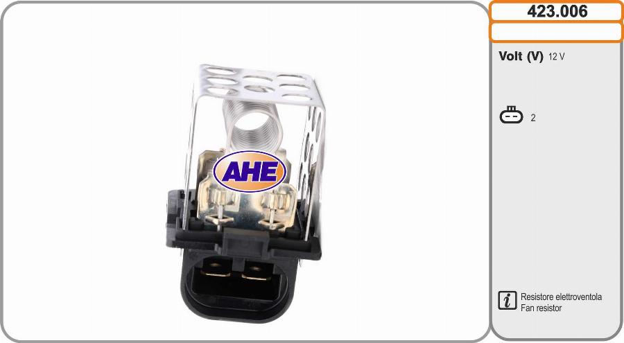 AHE 423.006 - Resistore addizionale, Elettromotore-Ventola radiatore autozon.pro