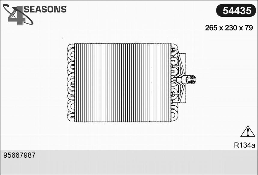 AHE 54435 - Evaporatore, Climatizzatore autozon.pro