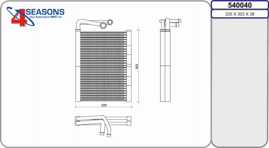 AHE 540040 - Evaporatore, Climatizzatore autozon.pro