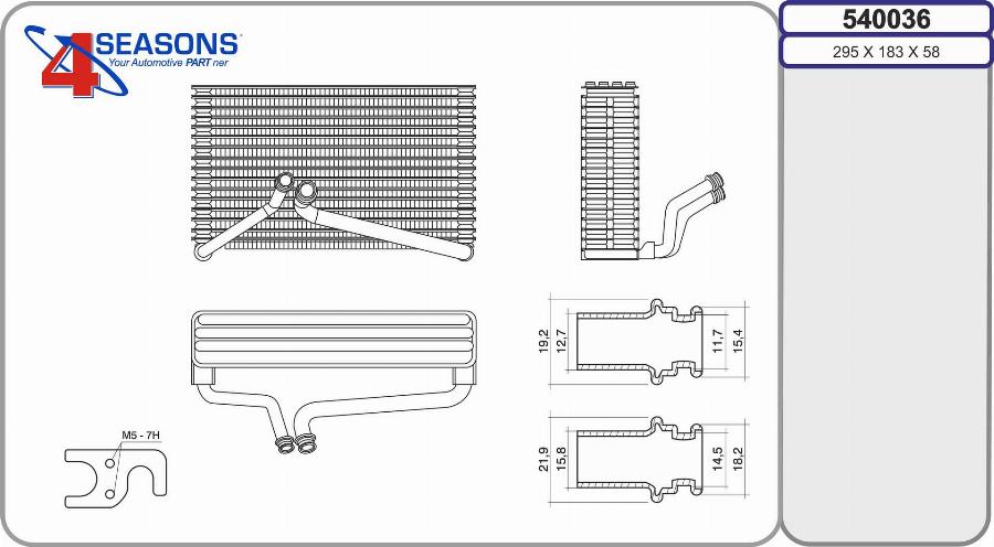 AHE 540036 - Evaporatore, Climatizzatore autozon.pro