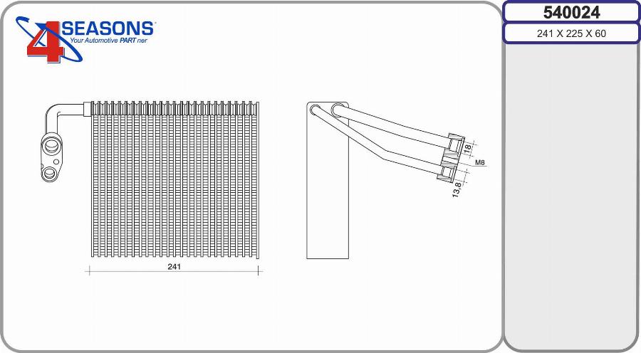 AHE 540024 - Evaporatore, Climatizzatore autozon.pro