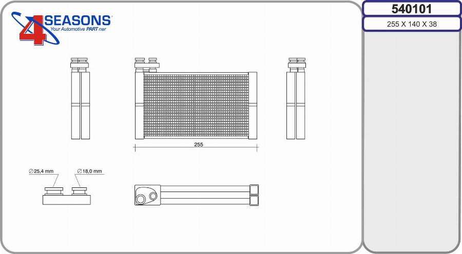 AHE 540101 - Evaporatore, Climatizzatore autozon.pro