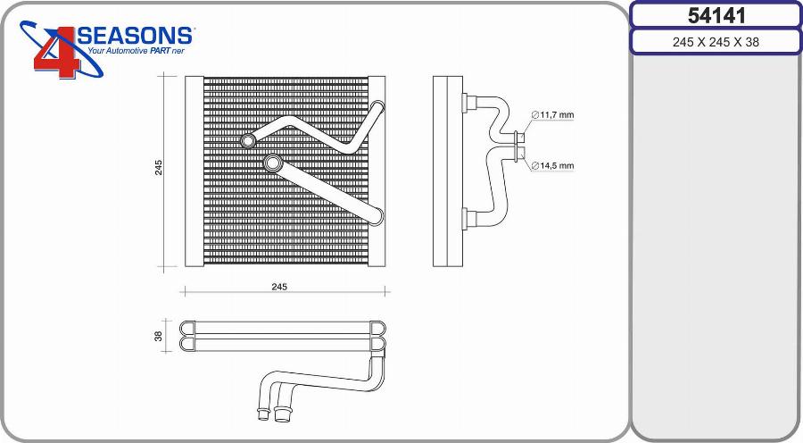 AHE 54141 - Evaporatore, Climatizzatore autozon.pro