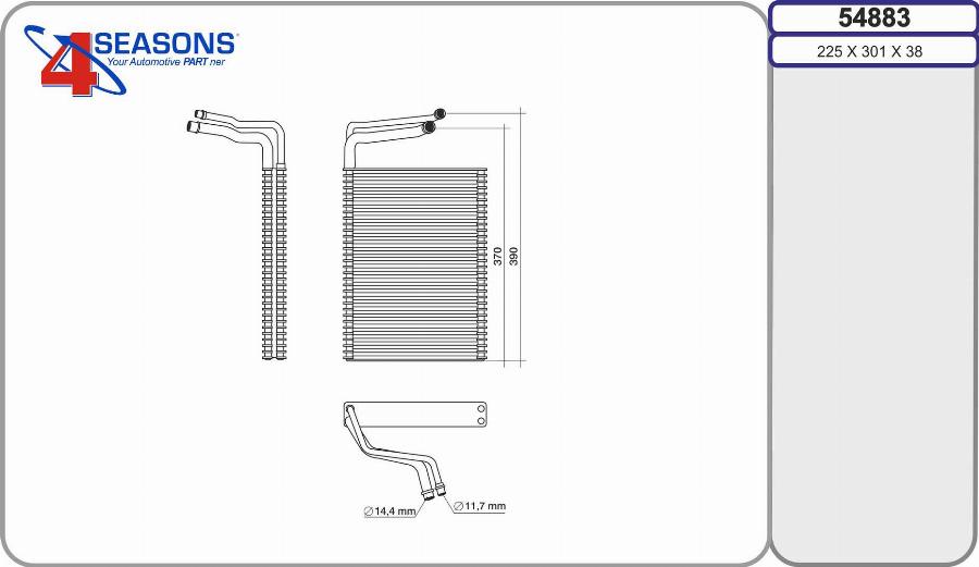 AHE 54883 - Evaporatore, Climatizzatore autozon.pro