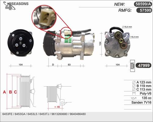 AHE 58599/A - Compressore, Climatizzatore autozon.pro