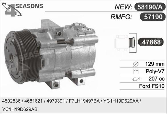 AHE 58190/A - Compressore, Climatizzatore autozon.pro