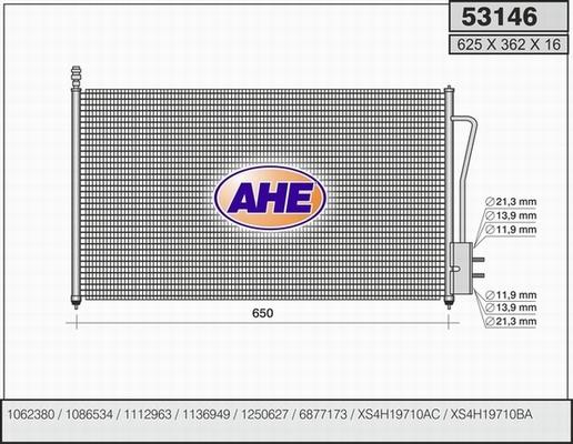 AHE 53146 - Condensatore, Climatizzatore autozon.pro