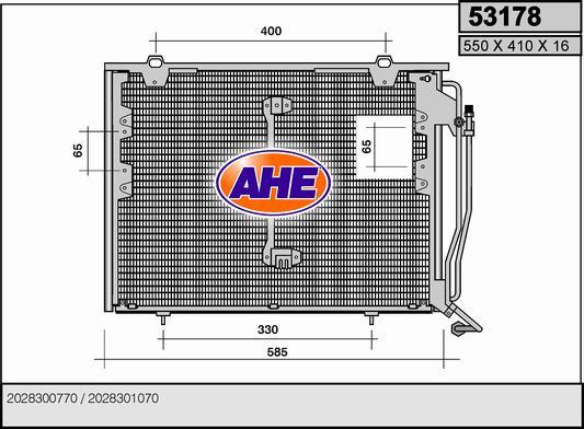 AHE 53178 - Condensatore, Climatizzatore autozon.pro