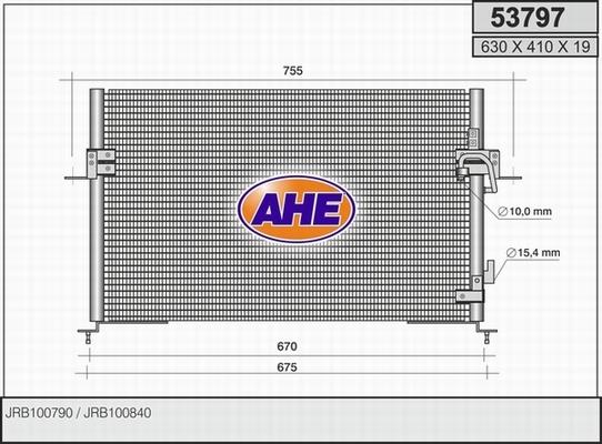 AHE 53797 - Condensatore, Climatizzatore autozon.pro