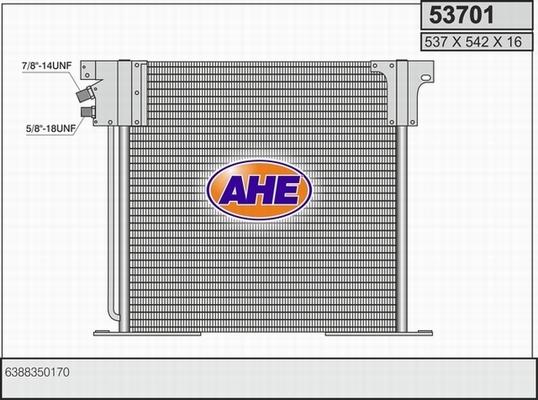 AHE 53701 - Condensatore, Climatizzatore autozon.pro