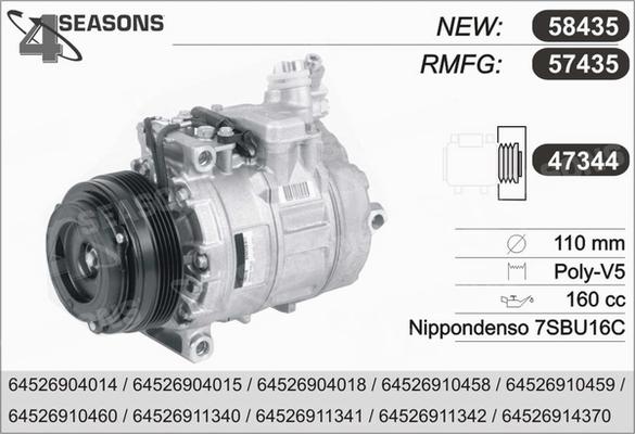 AHE 57435 - Compressore, Climatizzatore autozon.pro